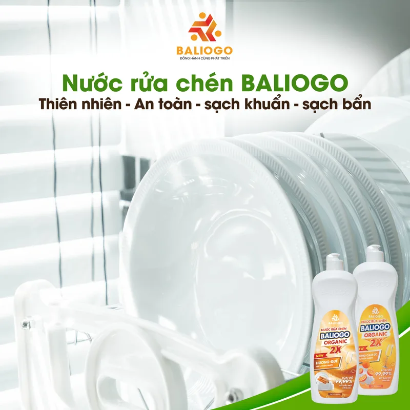Nước Rửa Chén Baliogo 2X