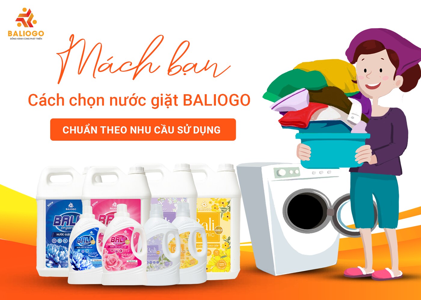 Cách chọn nước giặt baliogo chuẩn theo nhu cầu sử dụng