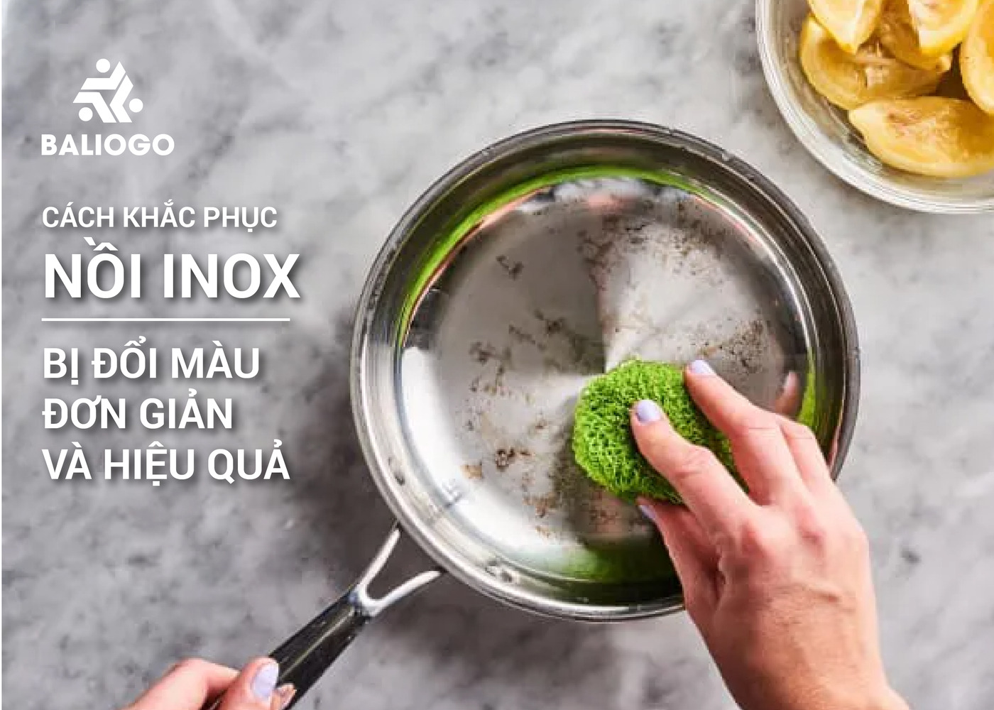 Cách khắc phục nồi inox bị đổi màu