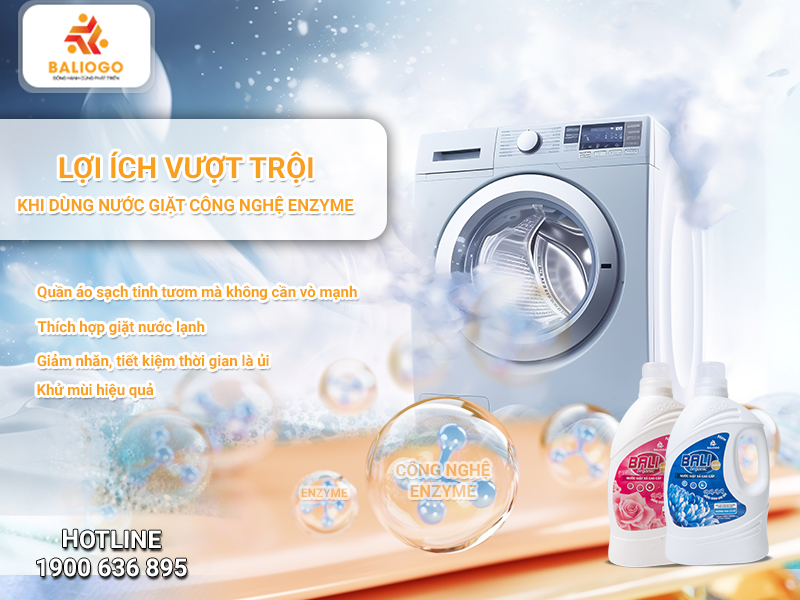 Cong nghe enzyme trong nuoc giat va loi ich voi quan ao 1